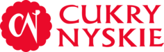 Logo Cukry Nyskie, brak tła