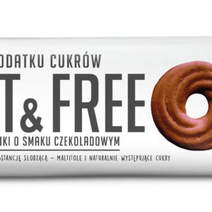 Fit&Free czkoladowe herbatniki bez dodatku cukru Cukry Nyskie